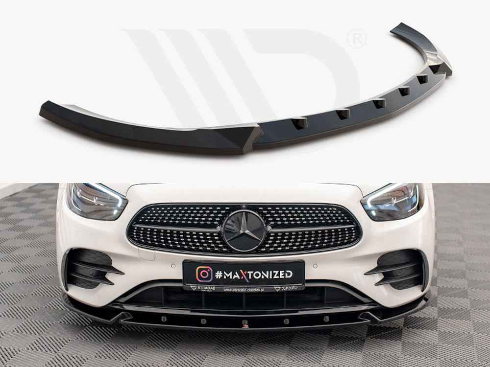 Maxton Design - Front Splitter V.2 Mercedes E AMG Line W213 Facelift
