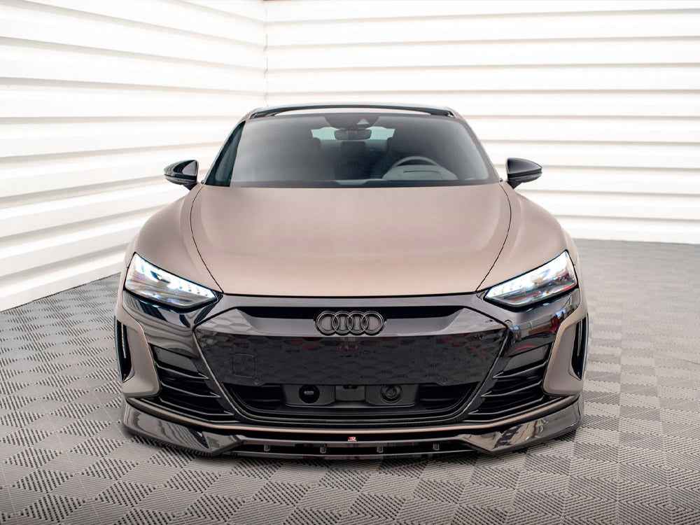 Maxton Design - FRONT SPLITTER V.3 AUDI E-TRON GT / RS GT MK1