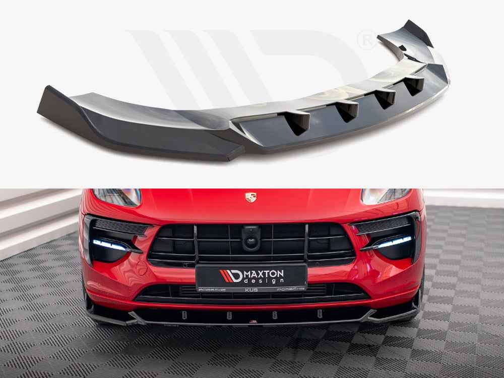 Maxton Design - FRONT SPLITTER V.1 PORSCHE MACAN GTS / SPORT DESIGN MK1 FACELIFT