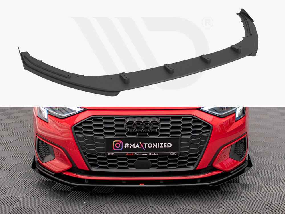 Maxton Design - STREET PRO FRONT SPLITTER + FLAPS AUDI A3 8Y