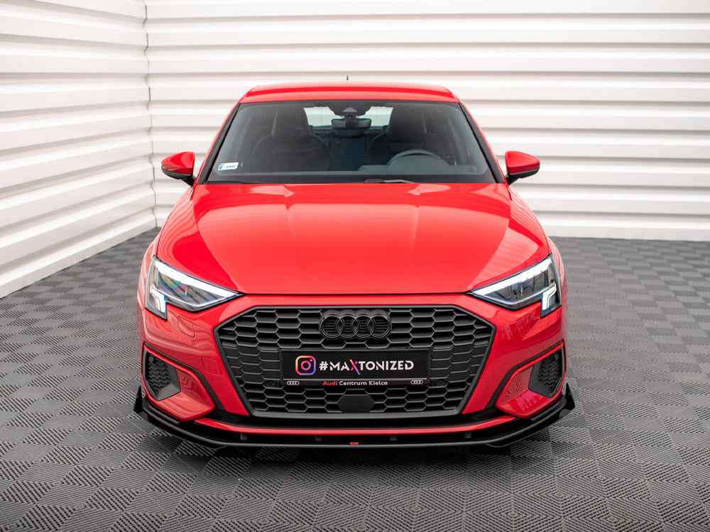 Maxton Design - STREET PRO FRONT SPLITTER + FLAPS AUDI A3 8Y