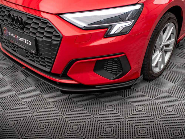 Maxton Design - STREET PRO FRONT SPLITTER + FLAPS AUDI A3 8Y
