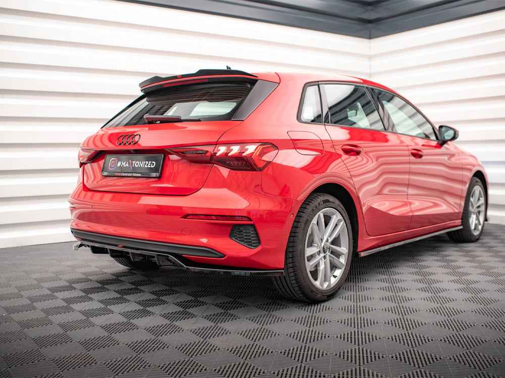 Maxton Design - CENTRAL REAR SPLITTER (VERTICAL BARS) AUDI A3 SPORTBACK 8Y