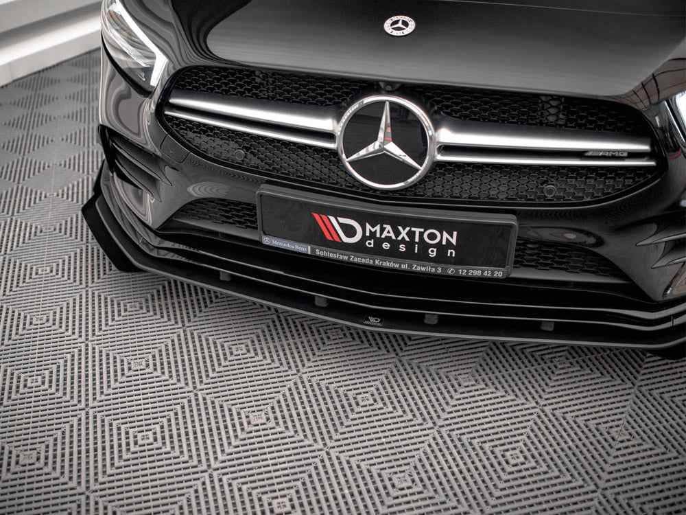 Maxton Design - STREET PRO FRONT SPLITTER + FLAPS MERCEDES A35 AMG / AMG-LINE W177