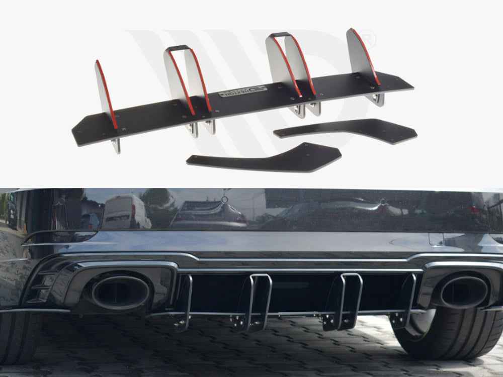 Maxton Design - REAR DIFFUSER V.2 AUDI RS3 8V FL SPORTBACK