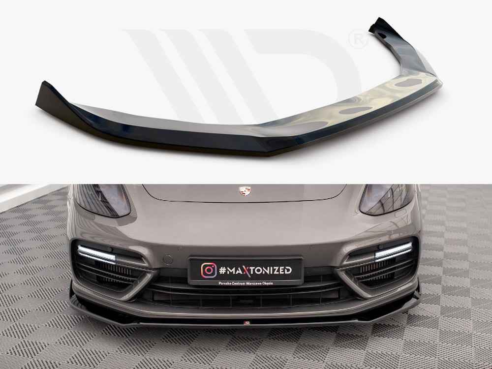 Maxton Design - FRONT SPLITTER V.2 PORSCHE PANAMERA E-HYBRID 971