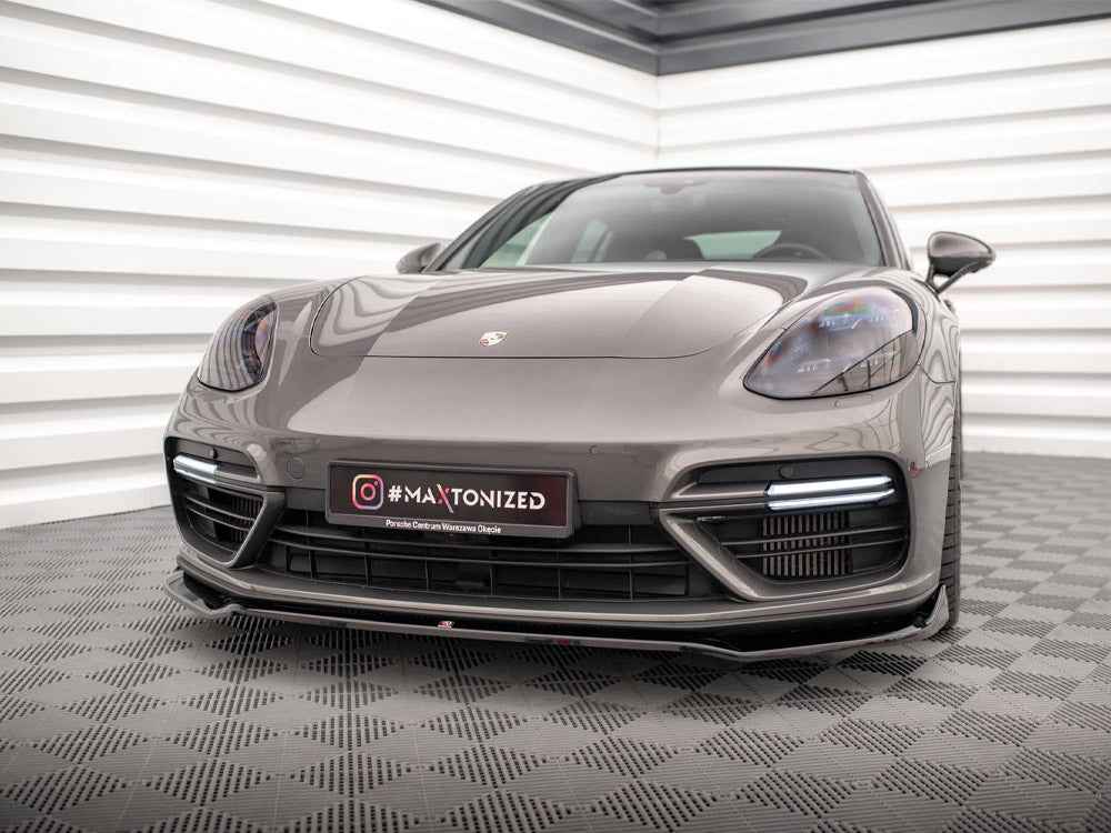 Maxton Design - FRONT SPLITTER V.2 PORSCHE PANAMERA E-HYBRID 971