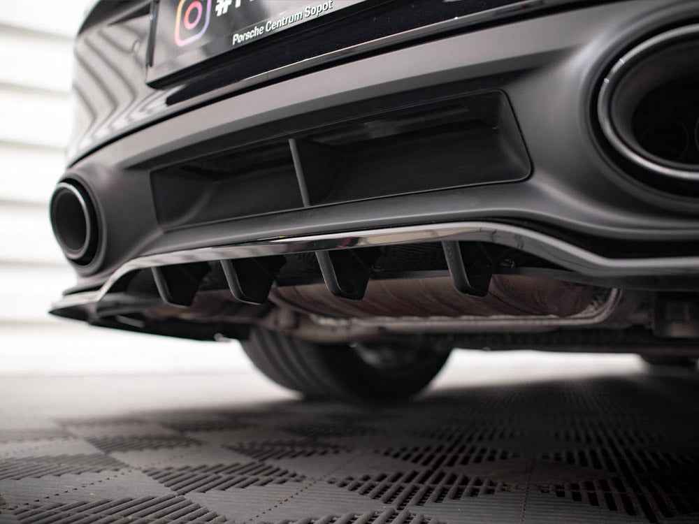 Maxton Design - CENTRAL REAR SPLITTER (VERTICAL BARS) PORSCHE 911 TURBO S 992