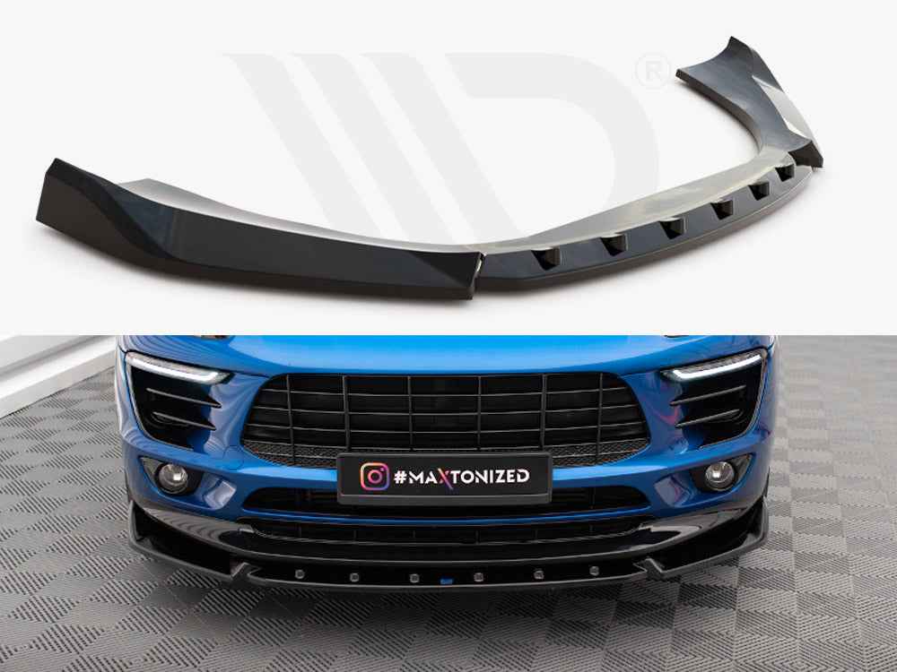 Maxton Design - FRONT SPLITTER V.2 PORSCHE MACAN MK1