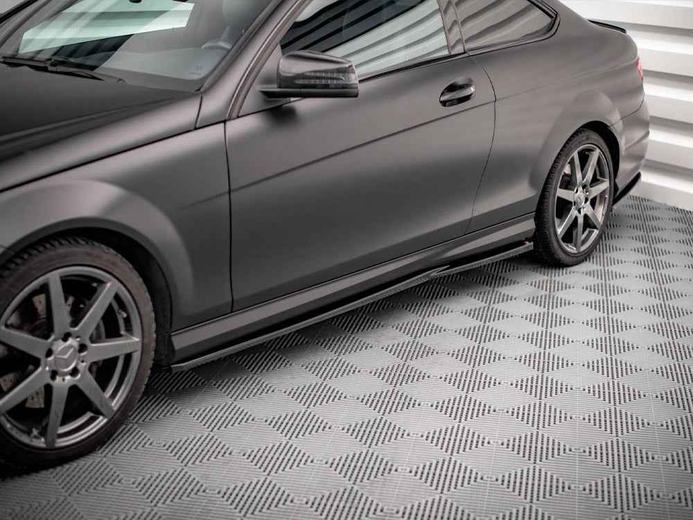 Maxton Design - SIDE SKIRTS DIFFUSERS MERCEDES C COUPE AMG-LINE C204/S204/W204
