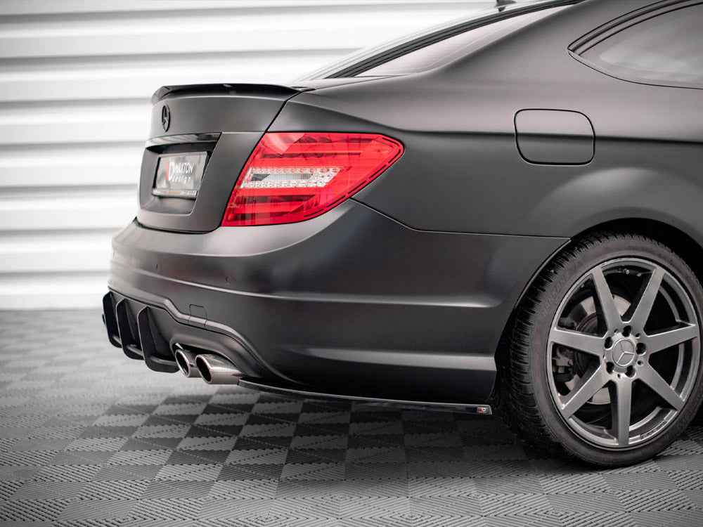 Maxton Design - REAR SIDE SPLITTERS MERCEDES C COUPE AMG-LINE C204/S204/W204