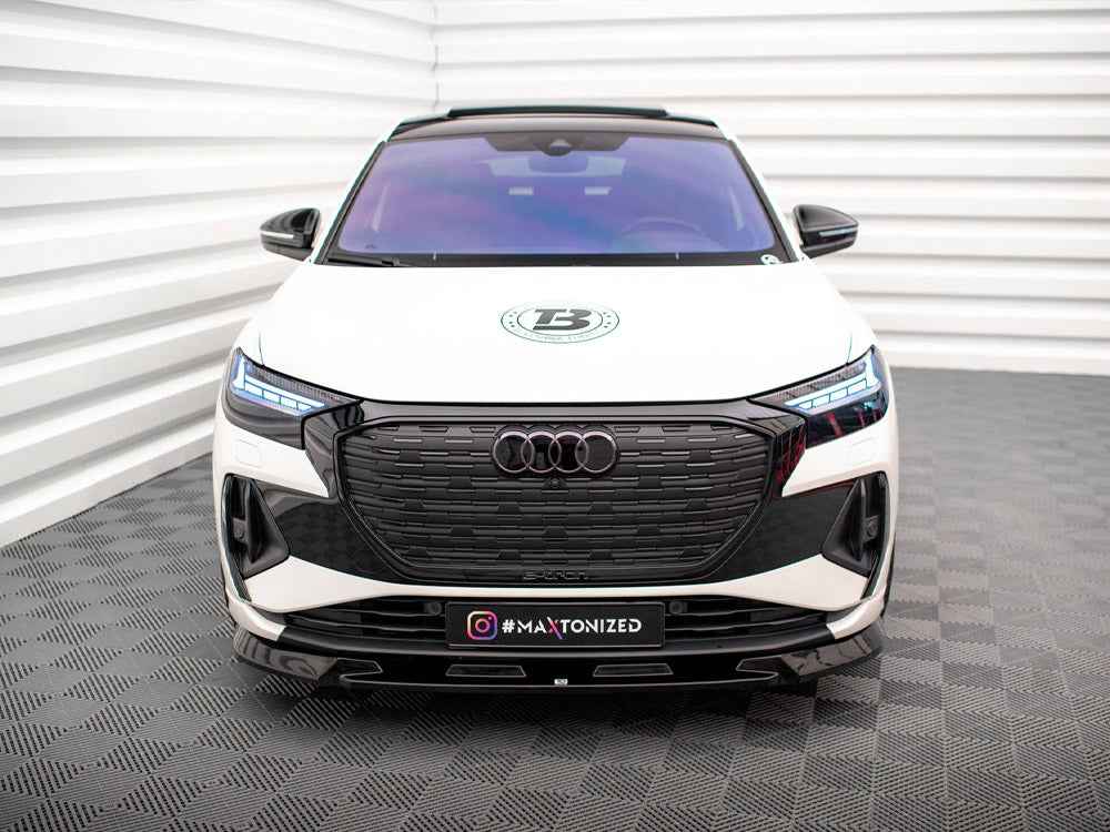 Maxton Design - FRONT SPLITTER V.1 AUDI Q4 E-TRON SPORTBACK MK1