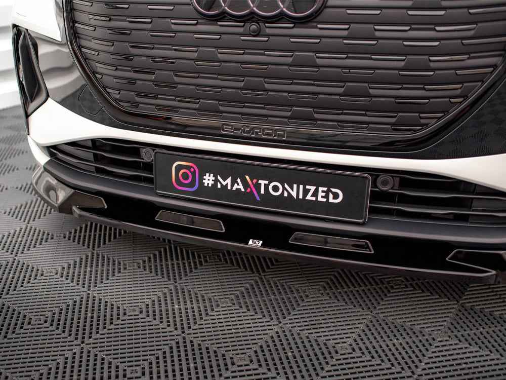 Maxton Design - FRONT SPLITTER V.1 AUDI Q4 E-TRON SPORTBACK MK1