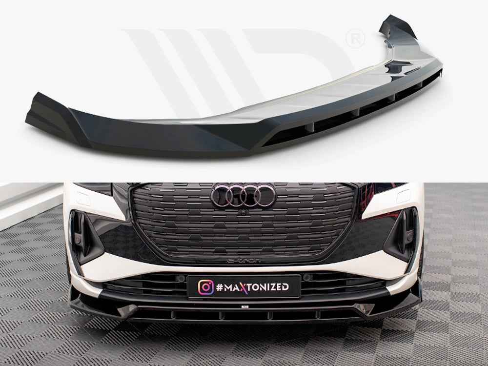 Maxton Design - FRONT SPLITTER V.2 AUDI Q4 E-TRON SPORTBACK MK1