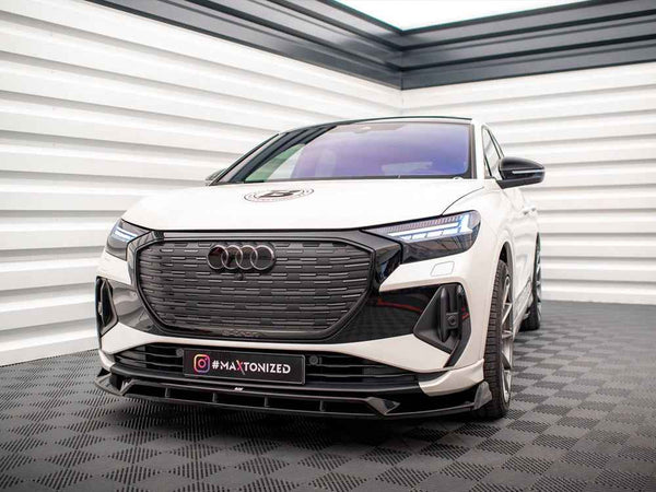 Maxton Design - FRONT SPLITTER V.2 AUDI Q4 E-TRON SPORTBACK MK1