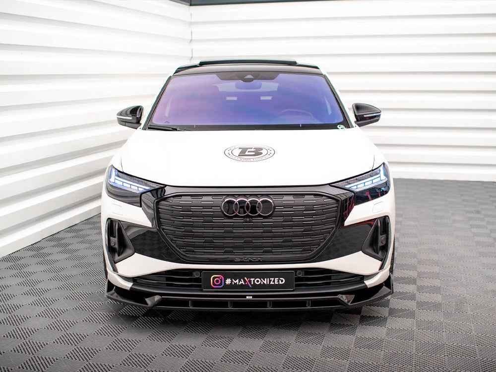Maxton Design - FRONT SPLITTER V.2 AUDI Q4 E-TRON SPORTBACK MK1