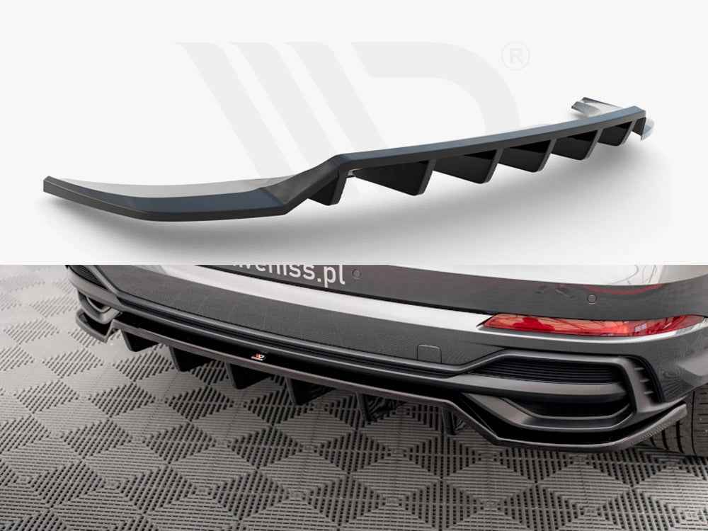 Maxton Design - CENTRAL REAR SPLITTER (VERTICAL BARS) AUDI Q3 S-LINE F3