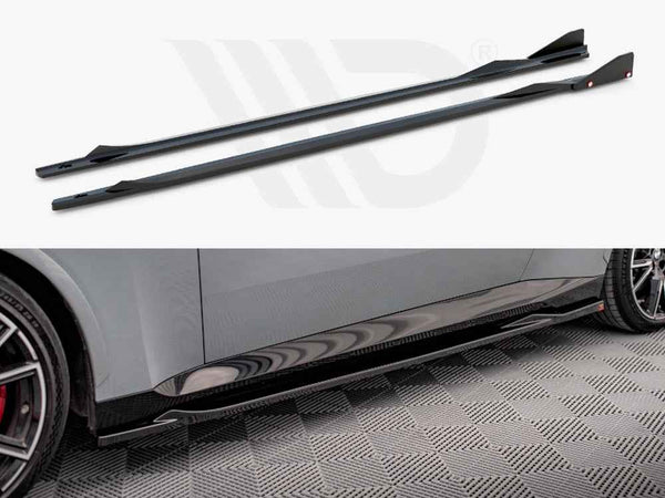 Maxton Design - SIDE SKIRTS DIFFUSERS V.2 + FLAPS BMW 2 COUPE M-PACK / M240I G42