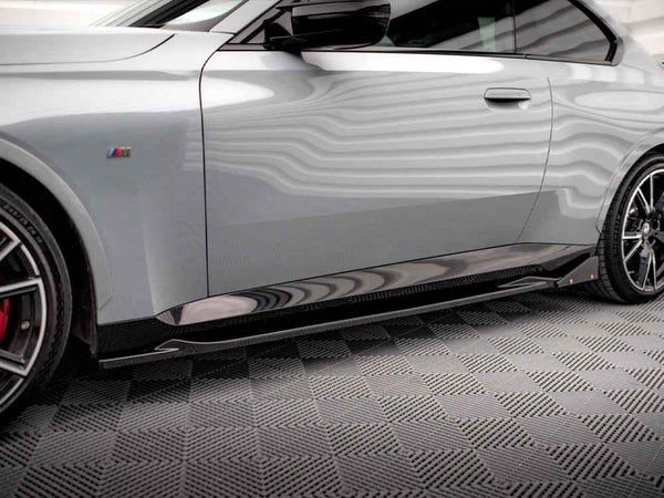 Maxton Design - SIDE SKIRTS DIFFUSERS V.2 + FLAPS BMW 2 COUPE M-PACK / M240I G42