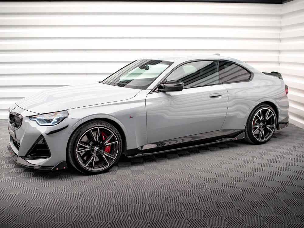Maxton Design - SIDE SKIRTS DIFFUSERS V.2 + FLAPS BMW 2 COUPE M-PACK / M240I G42