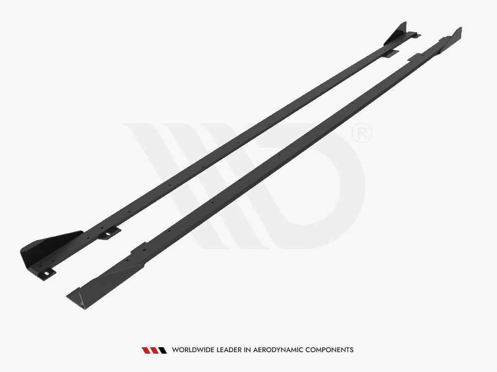Maxton Design - STREET PRO SIDE SKIRTS DIFFUSERS + FLAPS BMW 2 COUPE M-PACK / M240I G42