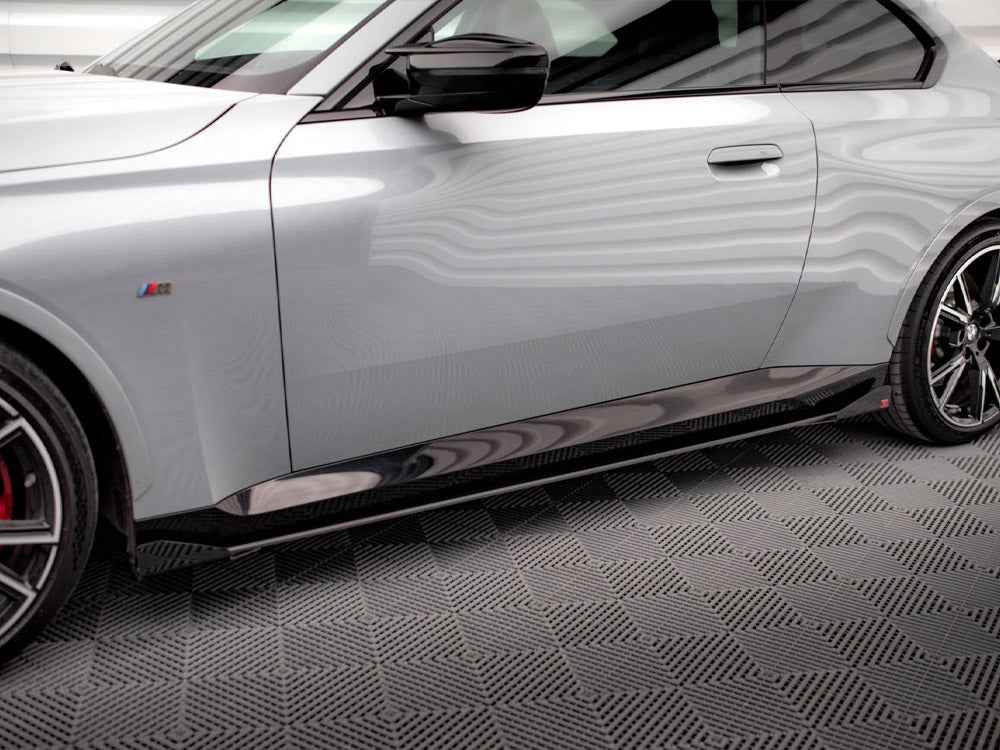 Maxton Design - STREET PRO SIDE SKIRTS DIFFUSERS + FLAPS BMW 2 COUPE M-PACK / M240I G42
