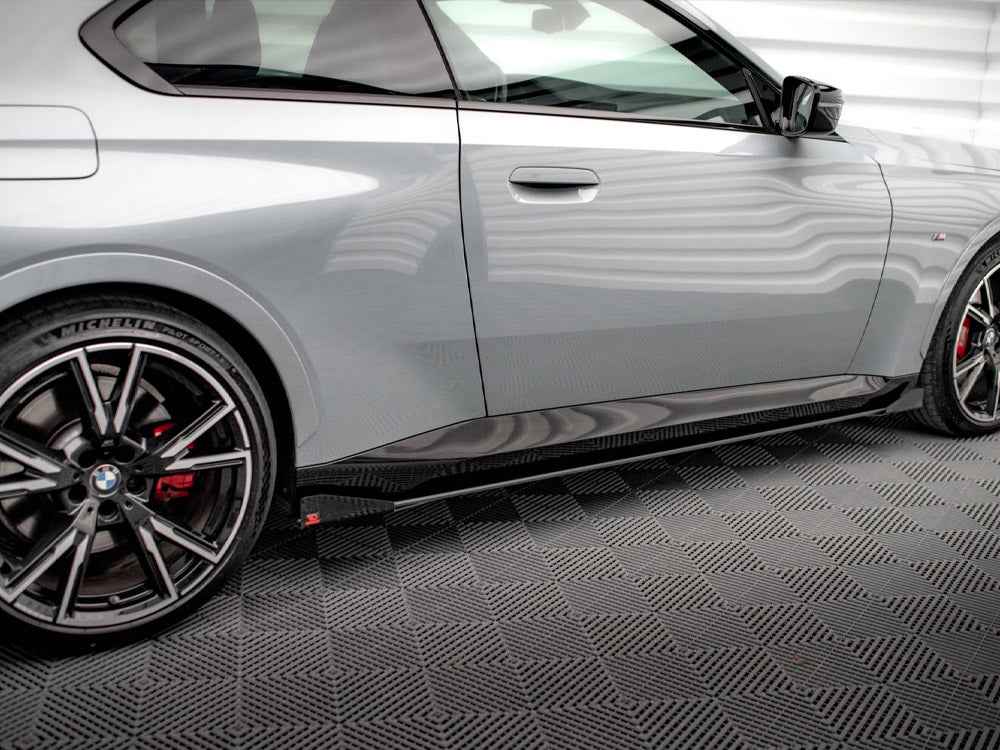 Maxton Design - STREET PRO SIDE SKIRTS DIFFUSERS + FLAPS BMW 2 COUPE M-PACK / M240I G42