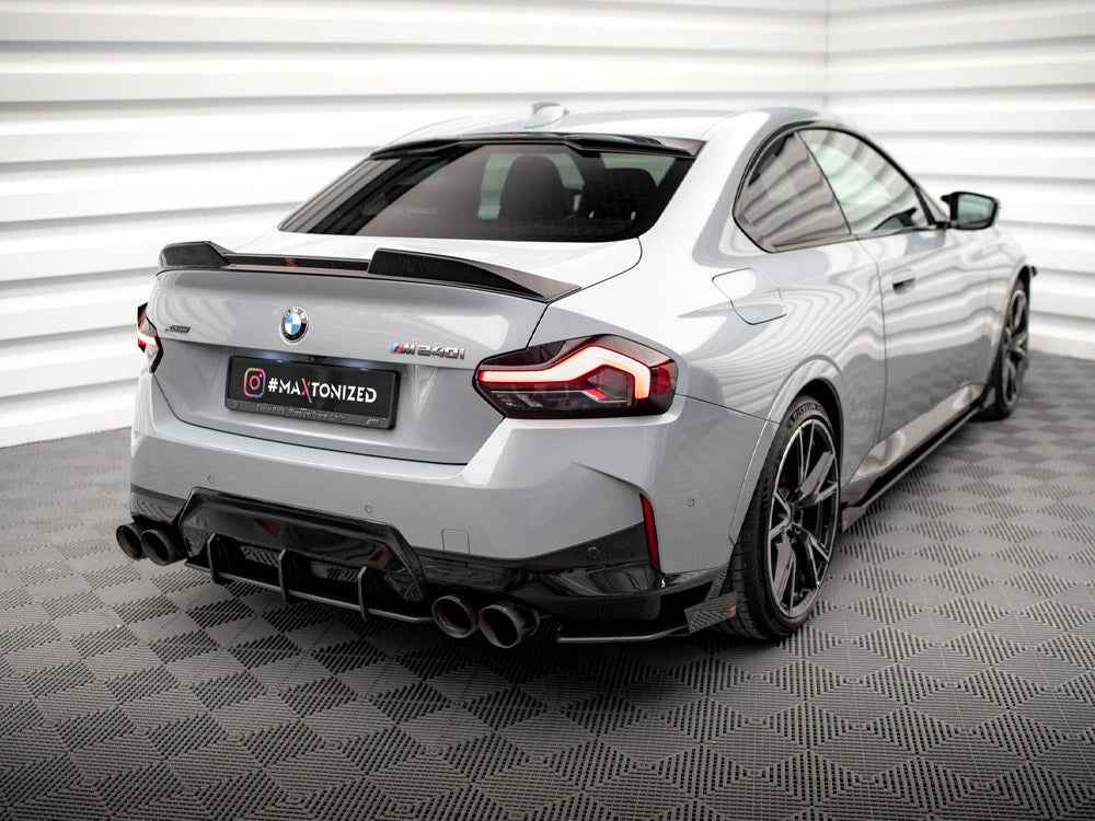 Maxton Design - STREET PRO REAR SIDE SPLITTERS + FLAPS BMW 2 COUPE M240I G42