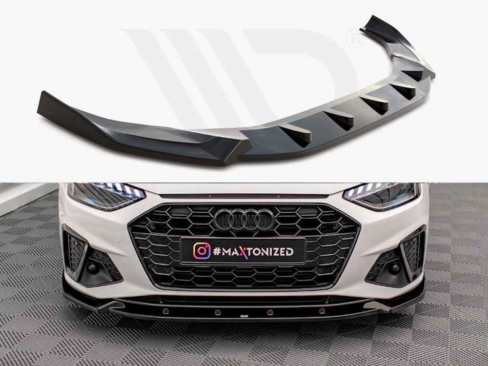 Maxton Design - FRONT SPLITTER V.1 AUDI A4 S-LINE / S4 B9 FACELIFT