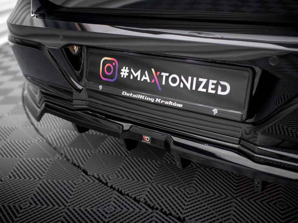 Maxton Design - CENTRAL REAR SPLITTER (VERTICAL BARS) BMW 7 M-PACK G70