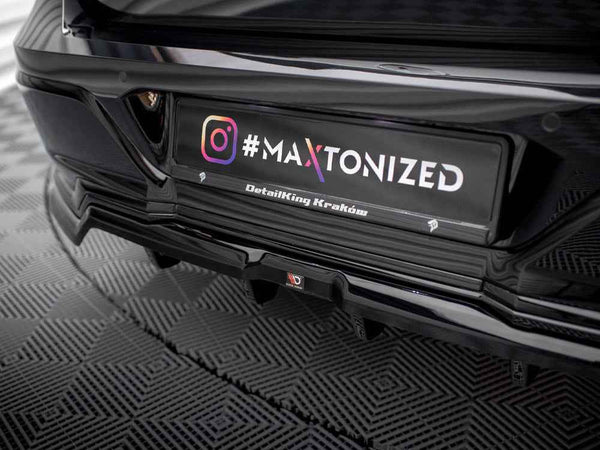 Maxton Design - CENTRAL REAR SPLITTER (VERTICAL BARS) BMW 7 M-PACK G70