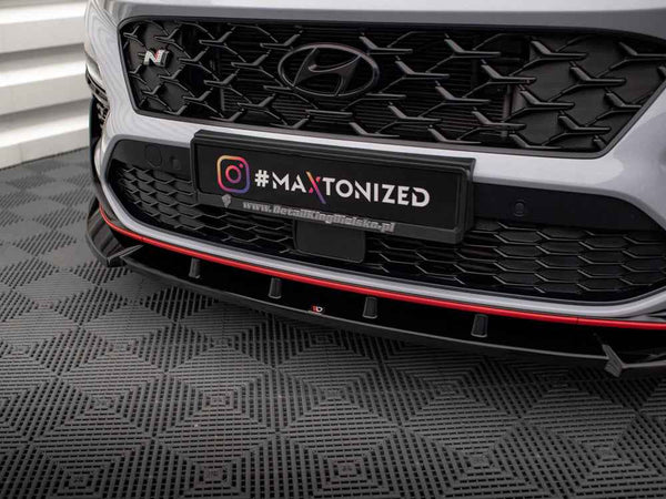 Maxton Design - FRONT SPLITTER V.2 HYUNDAI KONA N MK1