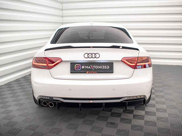 Maxton Design - Rear Valance Audi A5 8T Facelift (Version with dual exhausts on one side)