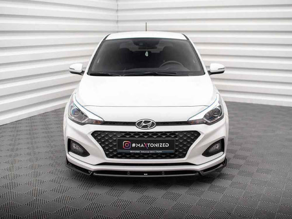 Maxton Design - FRONT SPLITTER FRONT SPLITTER V.2 HYUNDAI I20 MK2 FACELIFT
