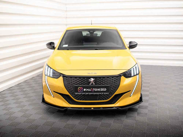 Maxton Design - FRONT SPLITTER V.1 + FLAPS PEUGEOT 208 GT MK2