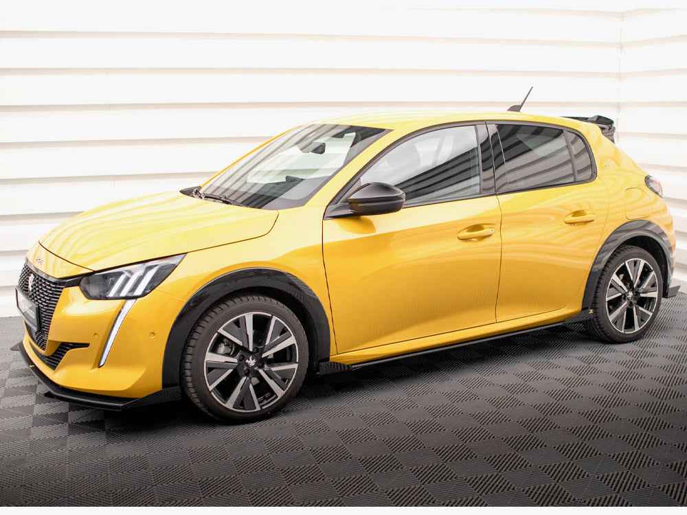 Maxton Design - STREET PRO SIDE SKIRTS DIFFUSERS + FLAPS PEUGEOT 208 GT MK2