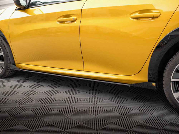 Maxton Design - STREET PRO SIDE SKIRTS DIFFUSERS + FLAPS PEUGEOT 208 GT MK2