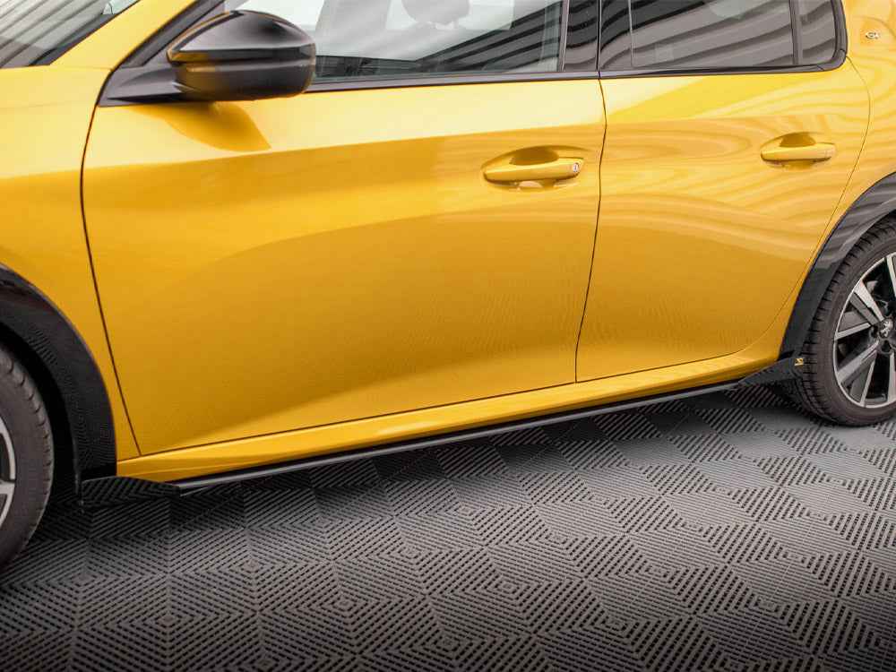 Maxton Design - STREET PRO SIDE SKIRTS DIFFUSERS + FLAPS PEUGEOT 208 GT MK2