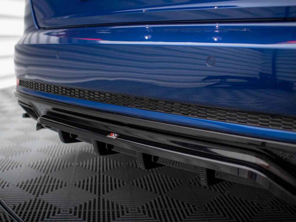 Maxton Design - CENTRAL REAR SPLITTER (VERTICAL BARS) AUDI A4 COMPETITION B9