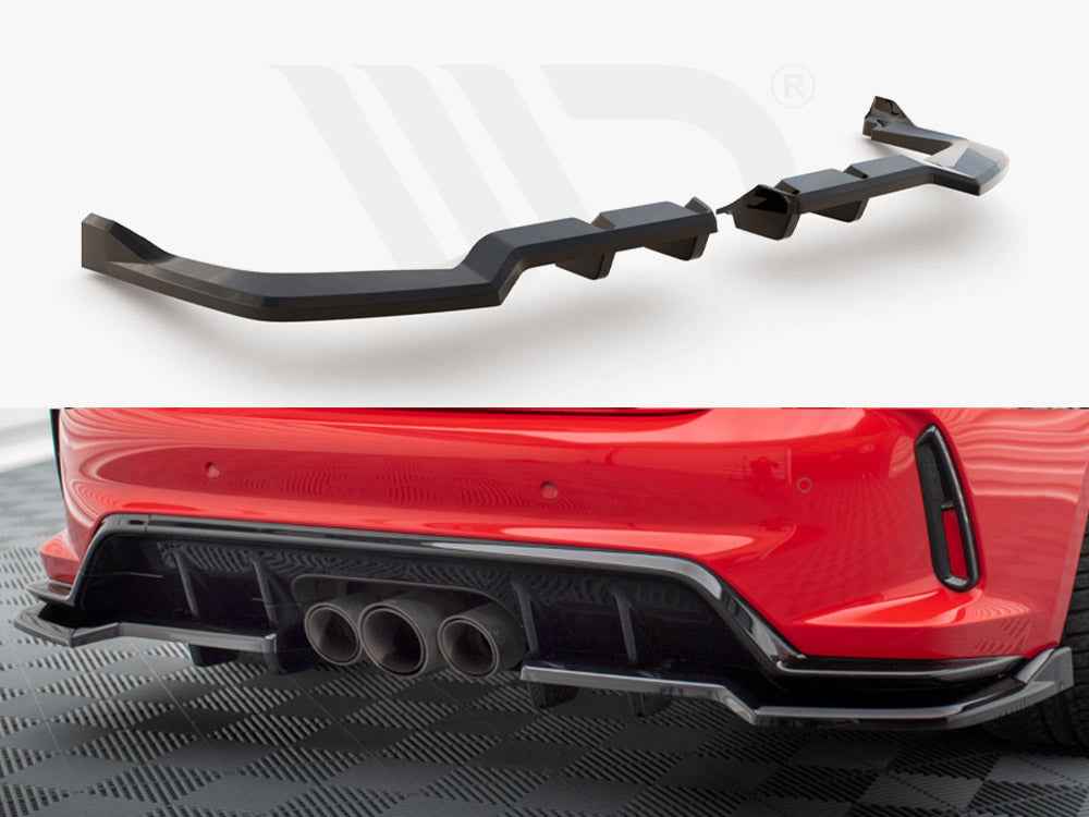 Maxton Design - CENTRAL REAR SPLITTER (VERTICAL BARS) V.2 HONDA CIVIC TYPE-R MK 11