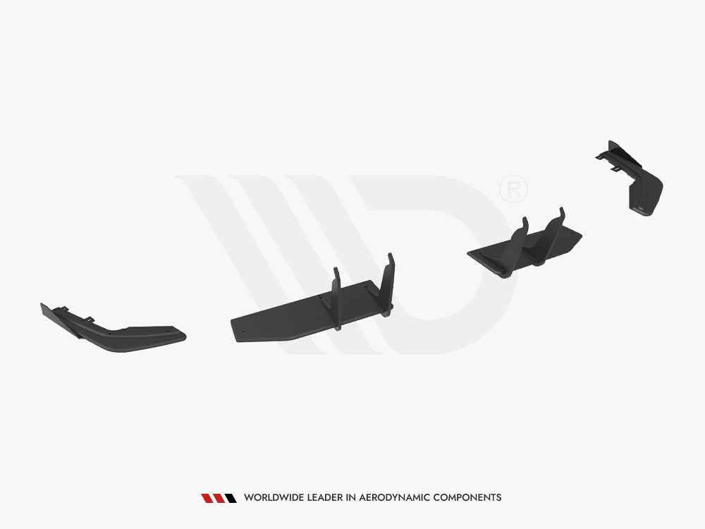 Maxton Design - STREET PRO REAR DIFFUSER + FLAPS HONDA CIVIC TYPE-R MK 11