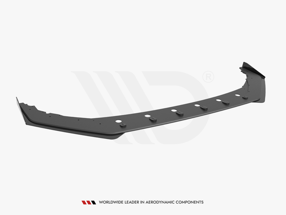 Maxton Design - STREET PRO FRONT SPLITTER + FLAPS HONDA CIVIC TYPE-R MK 11