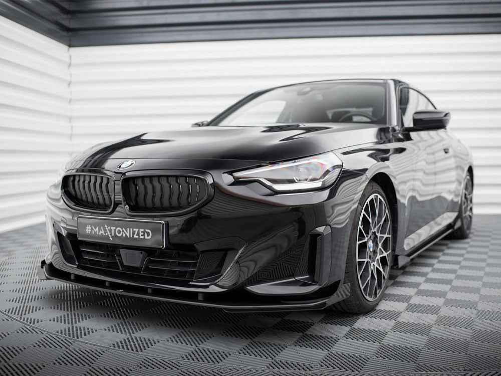 Maxton Design - STREET PRO FRONT SPLITTER + FLAPS BMW 2 COUPE G42