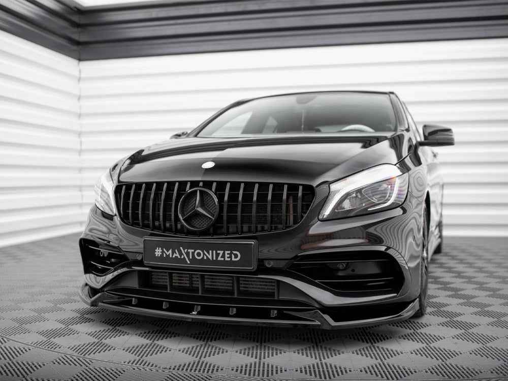 Maxton Design - FRONT SPLITTER V.2 MERCEDES-BENZ A AMG-LINE W176 FACELIFT