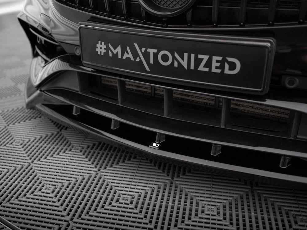 Maxton Design - FRONT SPLITTER V.2 MERCEDES-BENZ A AMG-LINE W176 FACELIFT