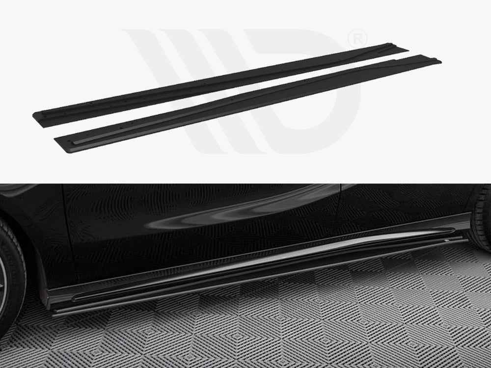 Maxton Design - STREET PRO SIDE SKIRTS DIFFUSERS MERCEDES-BENZ A AMG-LINE W176 FACELIFT