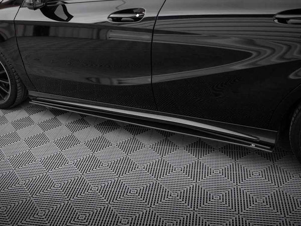 Maxton Design - STREET PRO SIDE SKIRTS DIFFUSERS MERCEDES-BENZ A AMG-LINE W176 FACELIFT