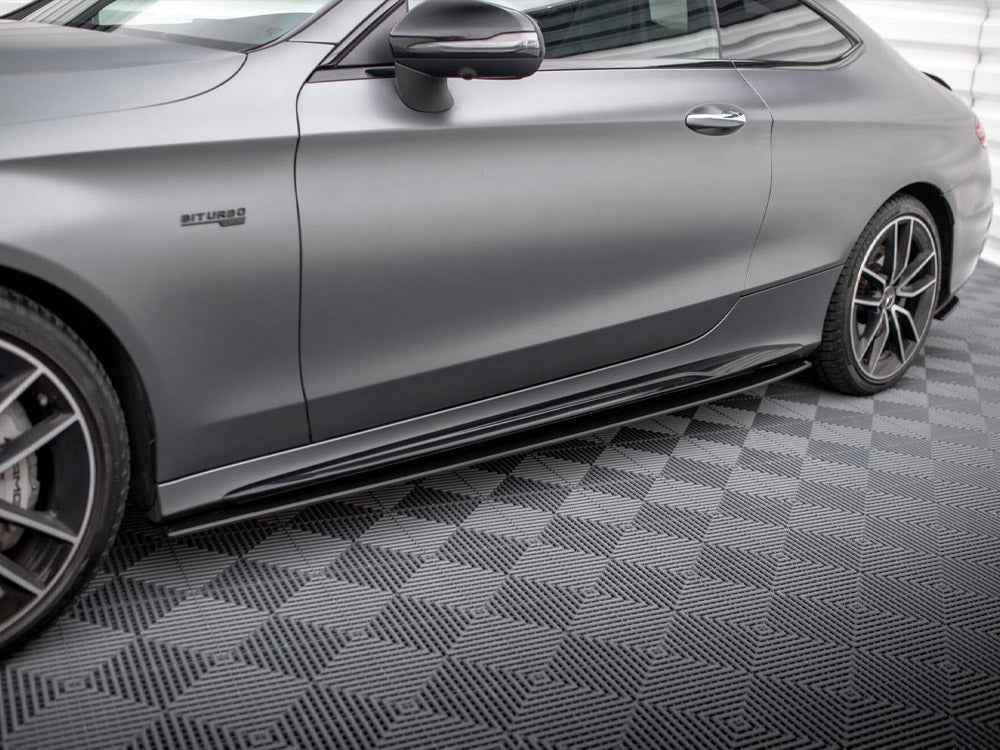 Maxton Design - STREET PRO SIDE SKIRTS DIFFUSERS MERCEDES-AMG C43 COUPE C205 FACELIFT