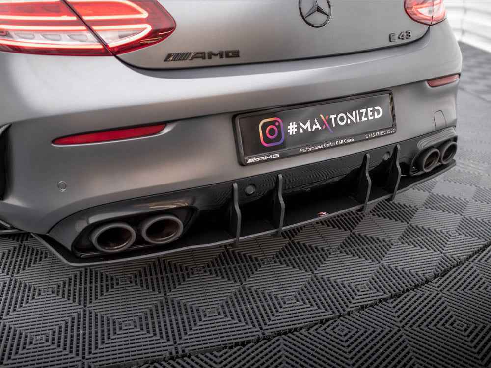 Maxton Design - STREET PRO REAR DIFFUSER MERCEDES-AMG C43 COUPE C205 FACELIFT