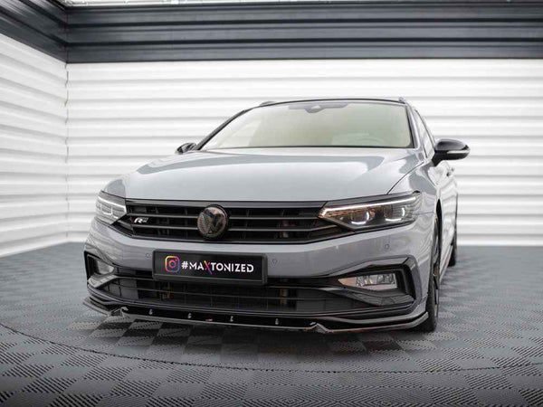 Maxton Design - FRONT SPLITTER V.1 VOLKSWAGEN PASSAT R-LINE B8 FACELIFT